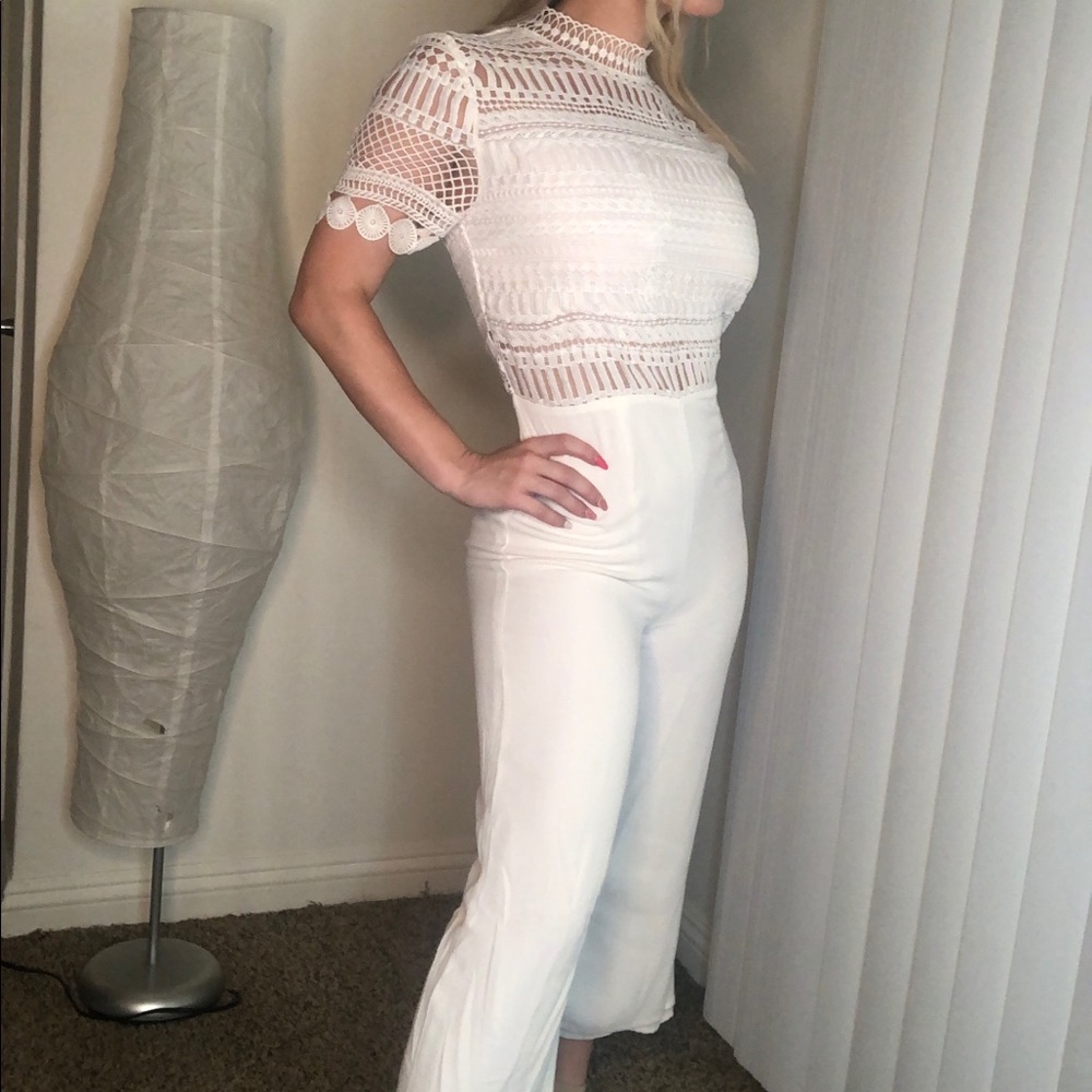 White Lace Jumpsuit
